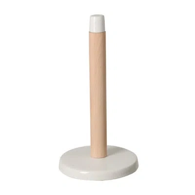 Costa Nova Paper Towel Holder In White,brown
