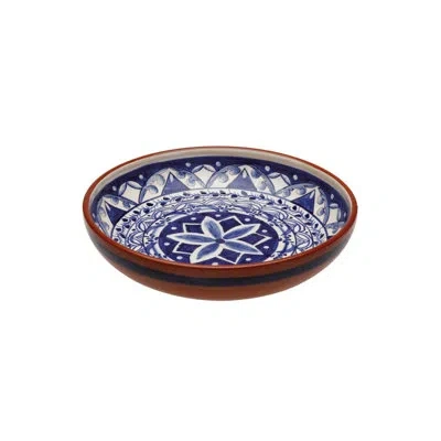 Costa Nova Pasta/serving Bowl In Blue;white