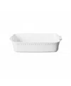 Costa Nova Pearl 11" Rectangular Baker In White