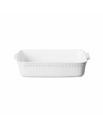 Costa Nova Pearl 11" Rectangular Baker In White