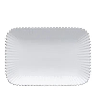 Costa Nova Pearl 12 Rectangular Platter In White