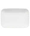 Costa Nova Pearl 16" Rectangular Platter In White