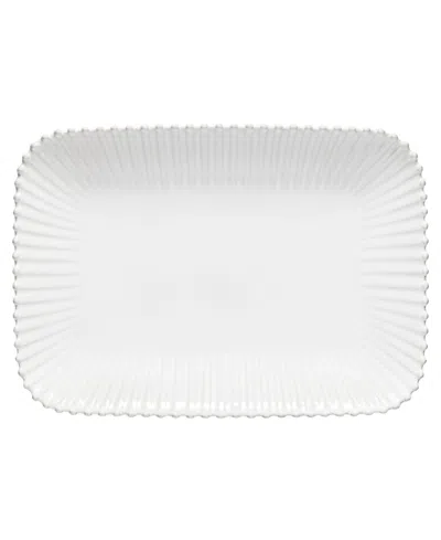 Costa Nova Pearl 16" Rectangular Platter In White