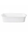 Costa Nova Pearl 82 Oz. Rectangular Baker In White