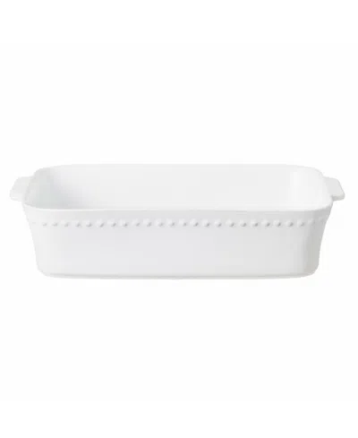 Costa Nova Pearl 82 Oz. Rectangular Baker In White
