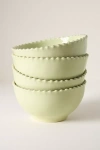 Costa Nova Pearl Cereal Bowls, Set Of 4 In Green