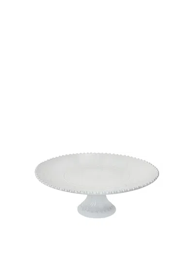 Costa Nova Pearl Footed Large Plate In White