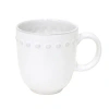 Costa Nova Pearl Mug, White In White