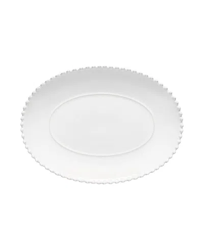 Costa Nova Pearl Oval Platter, 9.8" In White