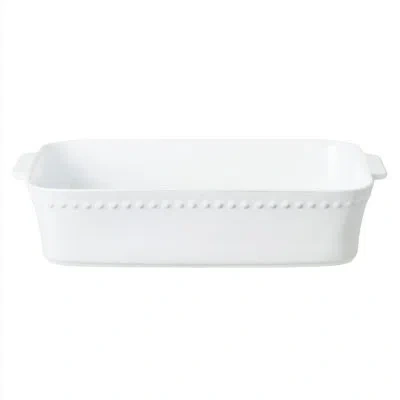Costa Nova Pearl Rect. 15" Baker, White