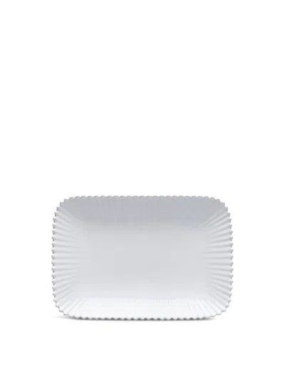 Costa Nova Pearl Rectangular Platter In White