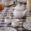 Costa Nova Pearl Teapot, White In White