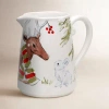 Costa Nova Pitcher In White,green,red,brown,blue