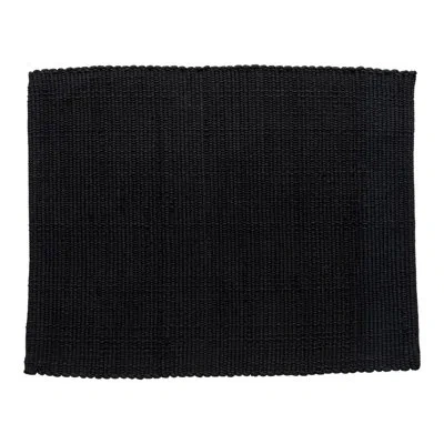 Costa Nova Placemat 100% Recycled Cotton In Black