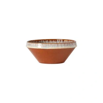 Costa Nova Poterie Serving Bowl In Latte;caramel