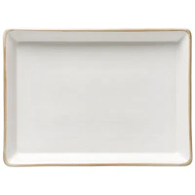 Costa Nova Rect. Platter In Cloud White