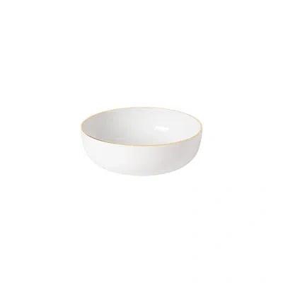 Costa Nova Resonance 8oz. Handmade Stoneware Cereal Bowl In White;gold