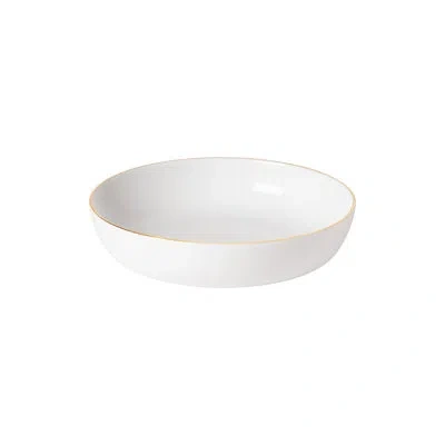 Costa Nova Resonance Porcelain China Pasta Dish In White;gold