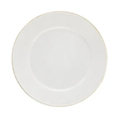 Costa Nova Round Charger Plate/platter In Cloud White