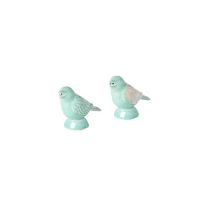 Costa Nova Salt And Pepper Shaker Sparrow Taormina, Casafina By  In Aqua