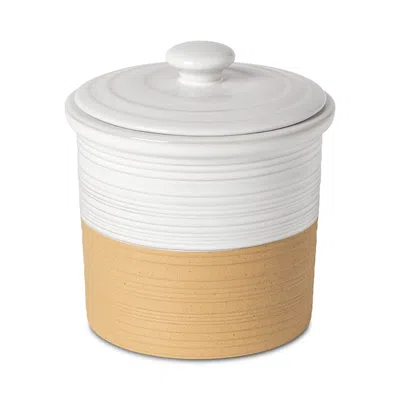 Costa Nova Scotia Canister 6.75 In White