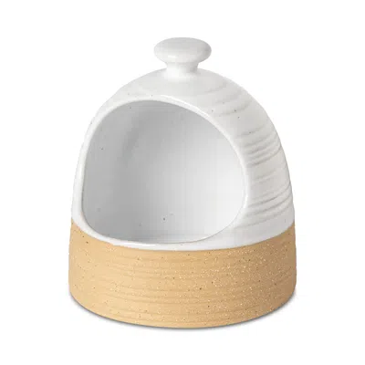 Costa Nova Scotia Salt Cellar In White