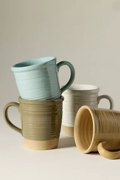 Costa Nova Scotia Stoneware 17 Oz. Mugs, Set Of 4