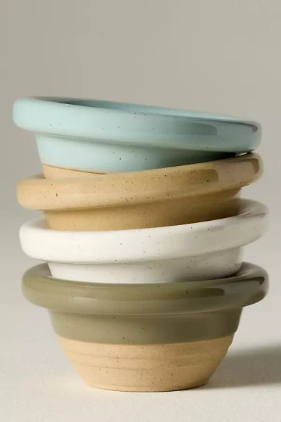 Costa Nova Scotia Stoneware Dip Bowls, Set Of 4
