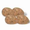 Costa Nova Set 4 Egg Shape Placemats In Iceberg Gray