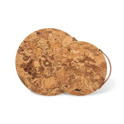 Costa Nova Set/2 Cork Trivets In Natural