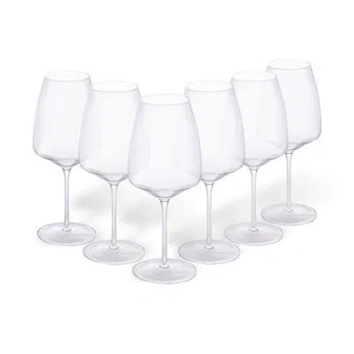 Costa Nova Set/6 Bordeaux Glasses In Clear