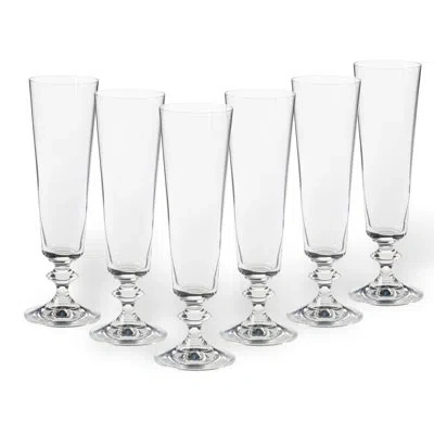 Costa Nova Set/6 Flutes In Clear