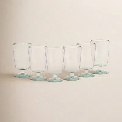 Costa Nova Set/6 Recycled Wine Glass In Gray