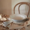Costa Nova Soup/pasta Plate In Cloud White