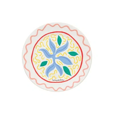 Costa Nova Summer Bliss 10.75'' Stoneware Dinner Plate , Set Of 6 In Seaweed