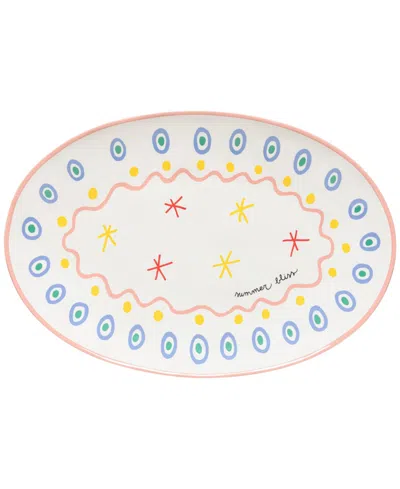 Costa Nova Summer Bliss 16" Oval Platter In No Color