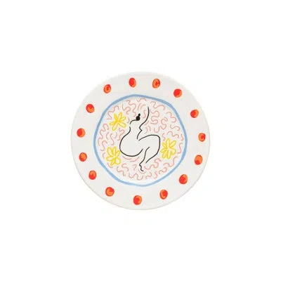 Costa Nova Summer Bliss 8.75'' Stoneware Salad Or Dessert Plate , Set Of 6 In Lady