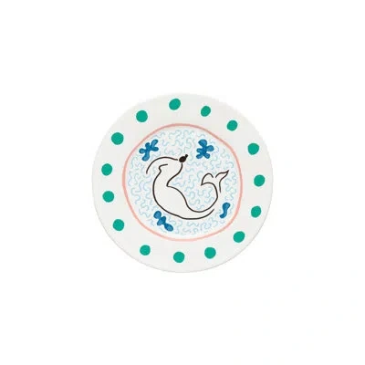 Costa Nova Summer Bliss 8.75'' Stoneware Salad Or Dessert Plate , Set Of 6 In Mermaid