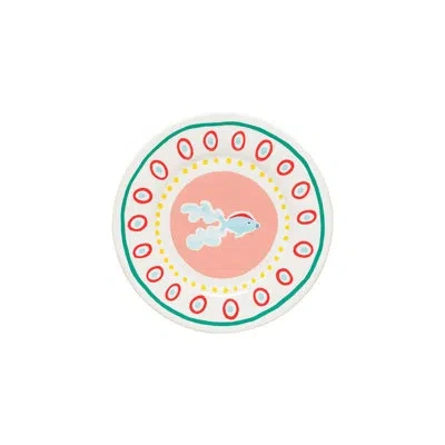 Costa Nova Summer Bliss 8.75'' Stoneware Salad Or Dessert Plate , Set Of 6 In Pink
