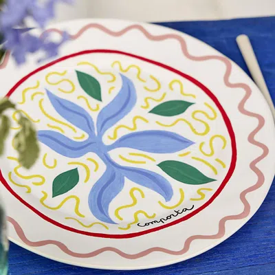 Costa Nova Summer Bliss Dinner Plate In Seaweed