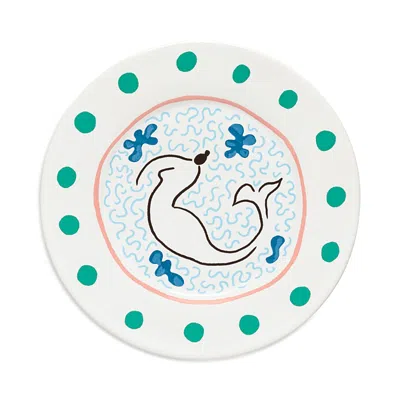 Costa Nova Summer Bliss Salad Dessert Plate In Mermaid