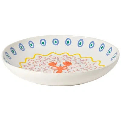 Costa Nova Summer Bliss Serving Bowl In Lobster White