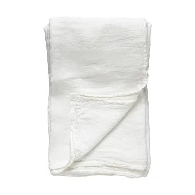 Costa Nova Table Cloth 100% Linen Maria In Chalk White