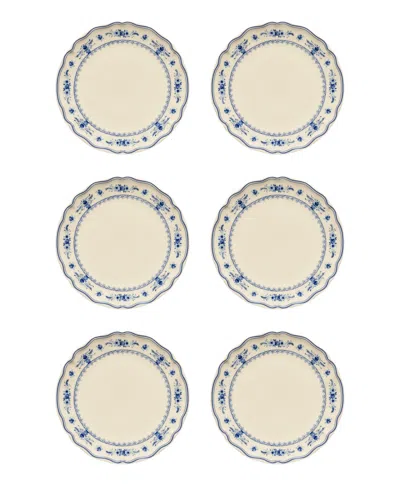 Costa Nova Vila Floral Pattern Dinner Plates, Set Of 6 In Multi