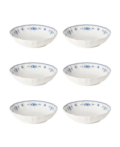 Costa Nova Vila Floral Pattern Pasta Bowls, Set Of 6 In Multi