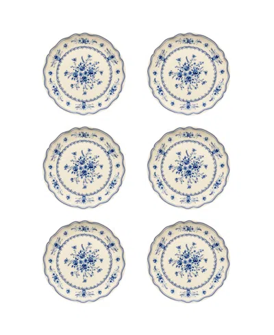 Costa Nova Vila Floral Pattern Salad Plates, Set Of 6
