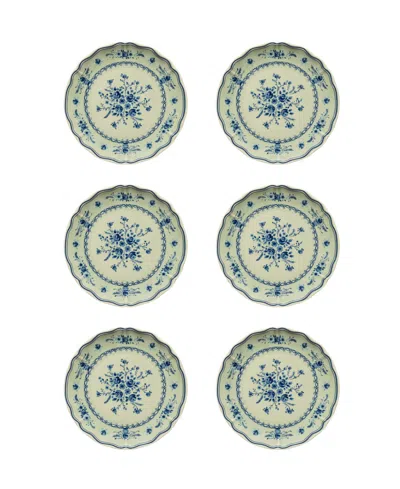 Costa Nova Vila Floral Pattern Salad Plates, Set Of 6