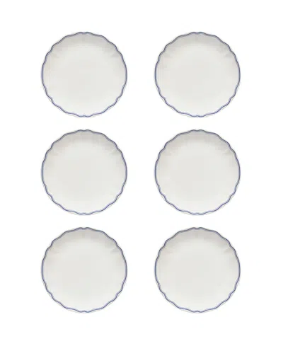 Costa Nova Vila Floral Pattern Salad Plates, Set Of 6 In Multi