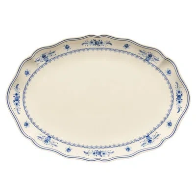 Costa Nova Vila Oval Platter In Bege,azul