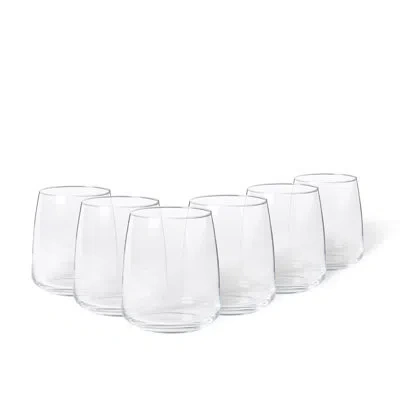 Costa Nova Vine Stemless Wine Glasses 8 Oz, Clear
